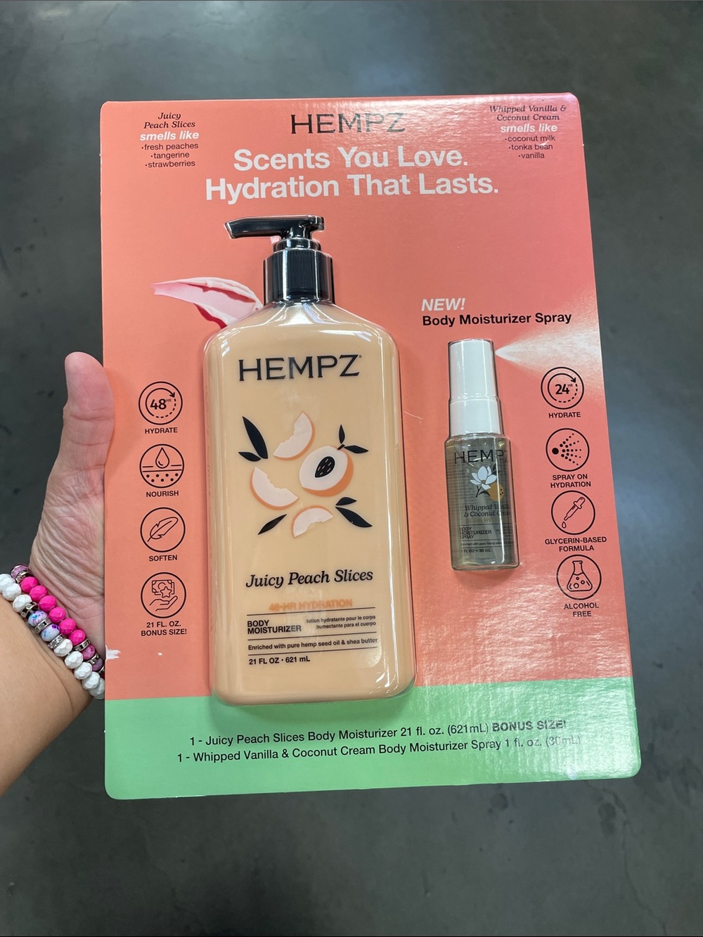 Hempz Juicy Peach Slices Moisturizer & Spray